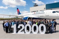 空中客車-慶祝其第12,000架飛機交付 - 達美航空公