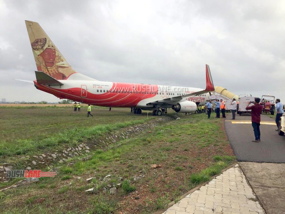 印度快運航空一客機衝(chong) 出跑道 183名乘客成功脫困