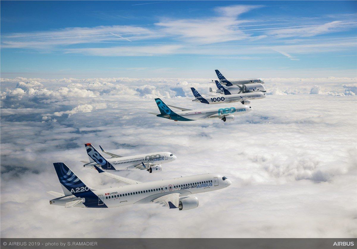 今年上半年 空客交付約390架飛機 同比增長28%
