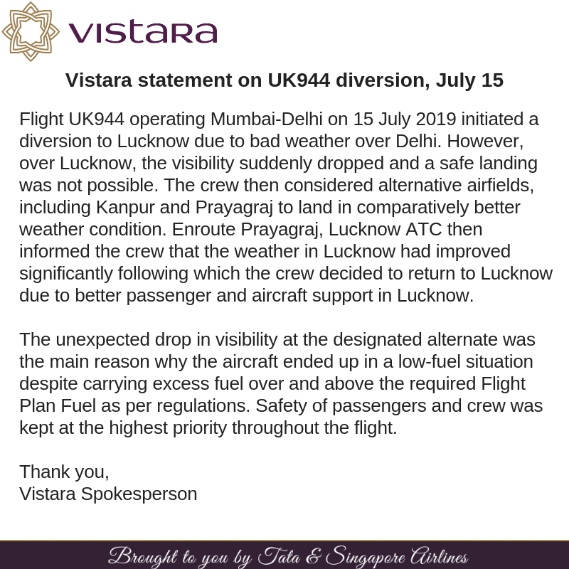 Vistara航空關(guan)