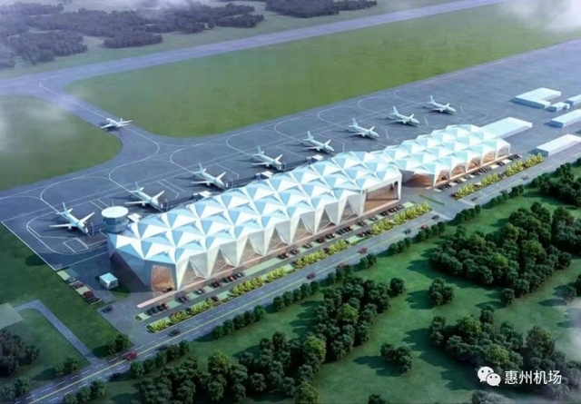惠州機場新航站樓將力爭(zheng) 本月底建成 新增4條登機廊橋