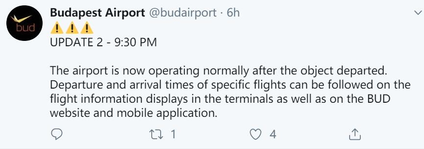 沙特阿拉伯的空運受無人機幹擾 布達佩斯機場連續2日暫停航班起降