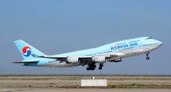 國際快遞查詢-大韓航空747-400客機計劃於11月中退役