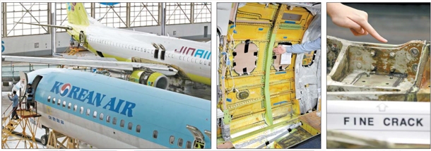 又停飛2架 韓國13架737NG出現機體(ti) 裂紋