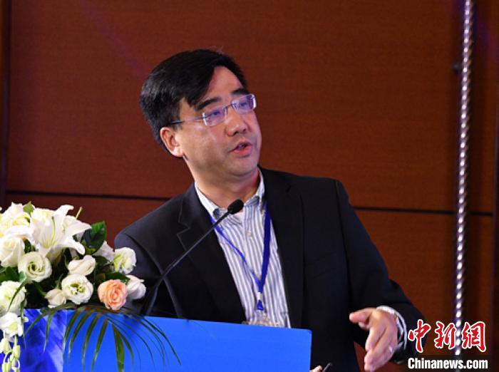 正在發言的同濟大學德迅教席張思東(dong) 教授。　劉忠俊 攝