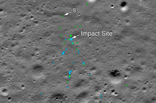 NASA發現印度月球著陸器墜毀地點，碎片清晰可見