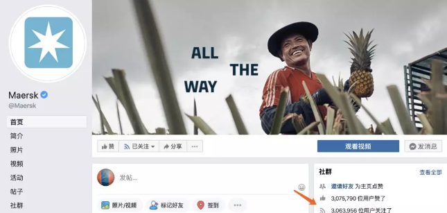 上海機場-各船公司在社交媒體(ti) 的活躍度，馬士基遙遙領先，亞(ya) 洲船公司嚴(yan) 重不足（附圖）