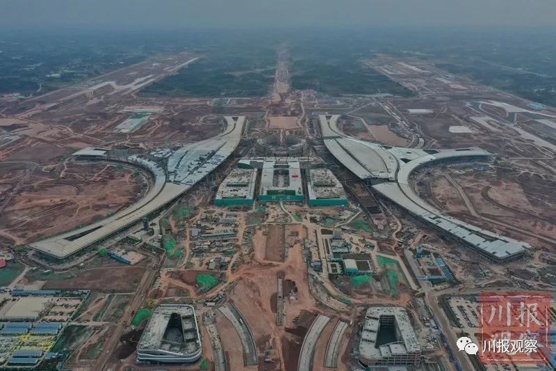 天府國際機場航站樓主體(ti) 工程正式完工，預計2021年投用