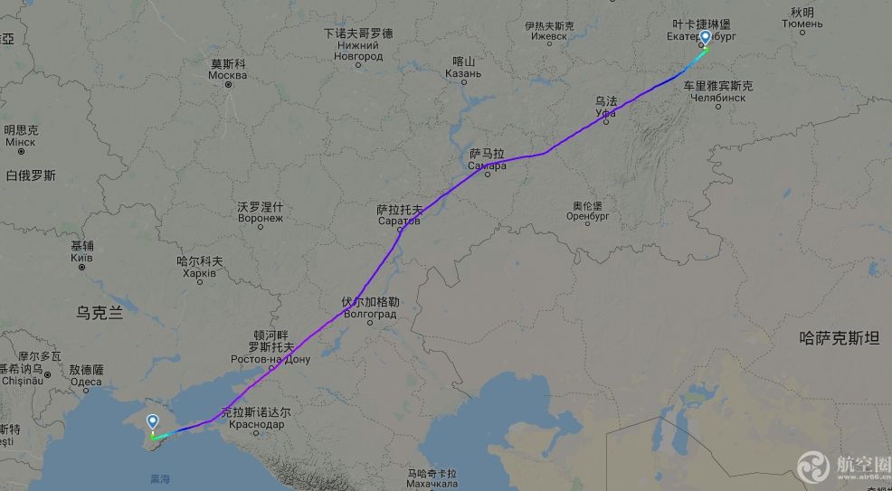 香港空運公司-俄羅斯一客機起飛後發生故障返航 空中盤旋3小時繞30圈落地