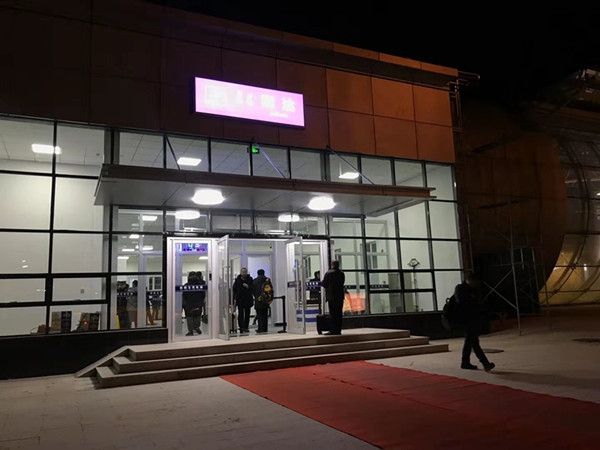赤峰機場新建航站樓進港廳進入試運行階段