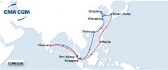 深圳出口空運-達飛輪船推出新的亞洲至欽奈服務CIMEX 2E航線