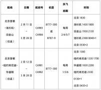 香港空運公司-國航調整美國航線 洛杉磯、舊金山等四城市不斷航（附圖）