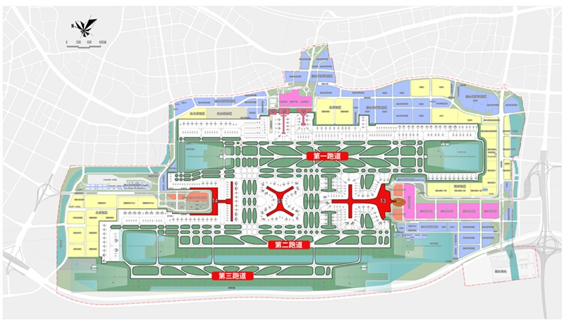 深圳機場新一期擴建工程包括衛星廳、三跑道、T4航站樓等多個(ge) 重點項目   深圳機場供圖