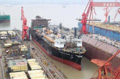 塔瑪塔夫海運費滬東中華再創佳績！全國首製大型LNG-FSRU船如期出塢