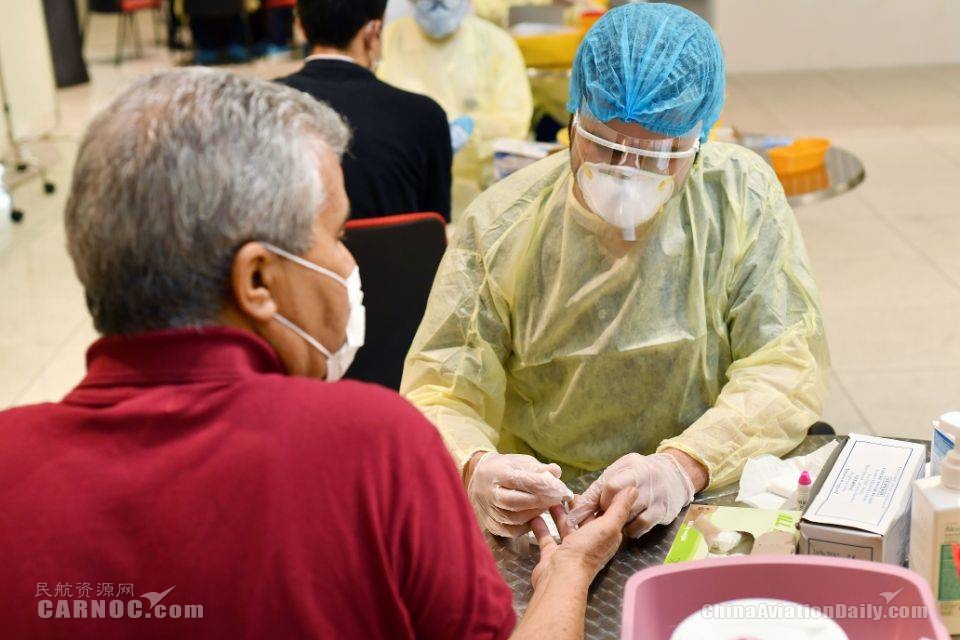 南非海運阿聯酋航空全球首家為(wei) 旅客現場檢測新冠病毒