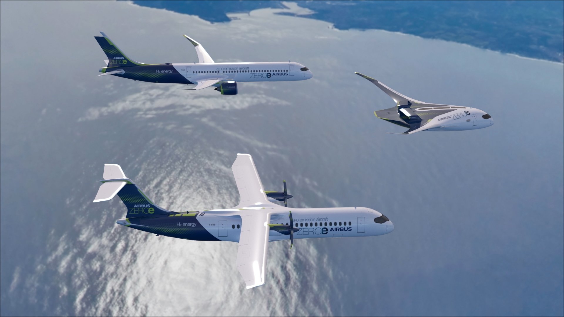 全球首個(ge) 零排放飛機 空客氫能源概念飛機有看2035年麵世