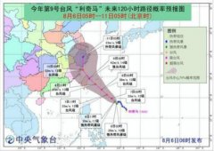 台風“利奇馬”8日起影響上海，其移動路徑仍存變數-山東空運